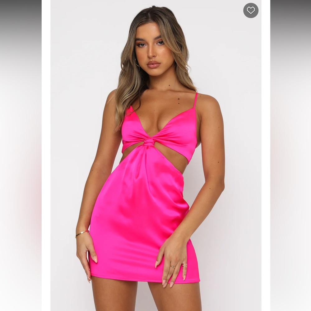 White Fox let’s run away mini dress hot pink